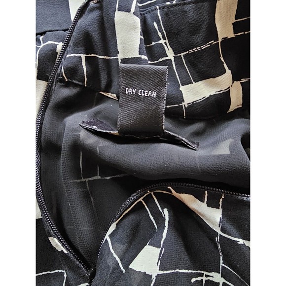 Id|entity Blouse Lord & Taylor Silk Black Blouse Size 8 - Picture 8 of 9